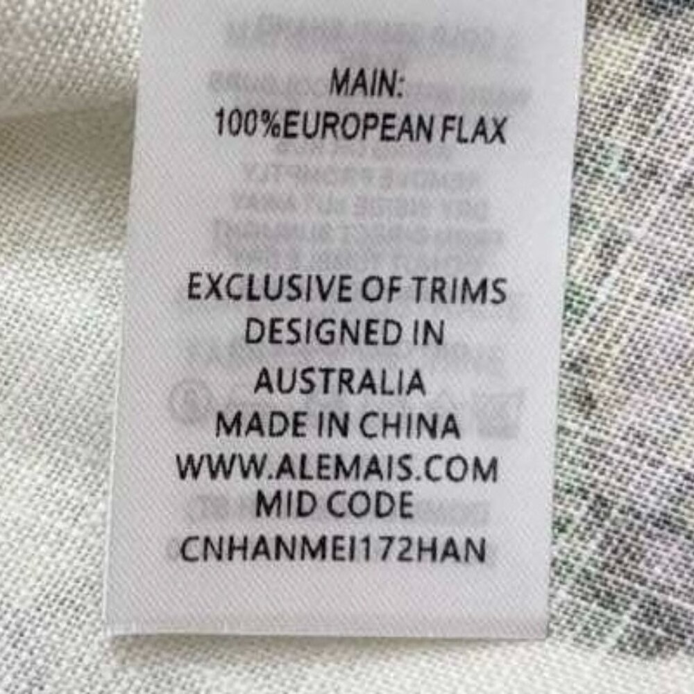 ALÉMAIS Sea Short-Sleeve Linen Midi Dress - Picture 16 of 16